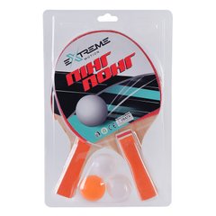 Теннис настольный арт. TT1460 (50шт) Extreme Motion 2 ракетки,3 мячика, слюда купить в Украине