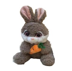 Мягкая игрушка Кролик с морковкой C30806, 20см (6922030308069) Коричневый купить в Украине