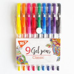 Набір гелевих ручок YES "Classic" 9 шт. купить в Украине