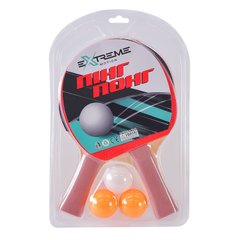 Теннис настольный арт. TT1415 (50шт)Extreme Motion 2 ракетки,3 мячика, слюда купить в Украине